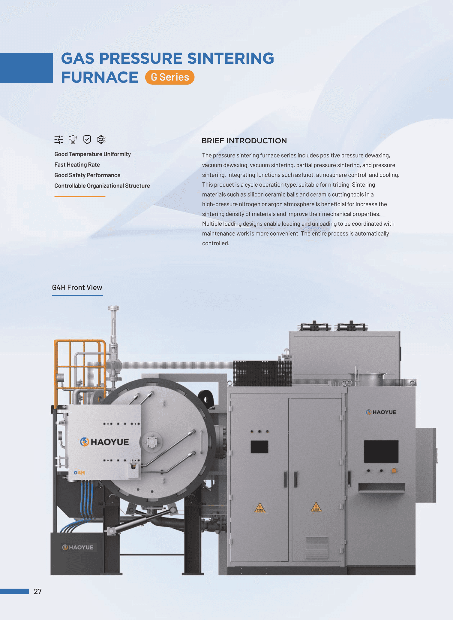 G Series gas pressure furnace brochure page 2