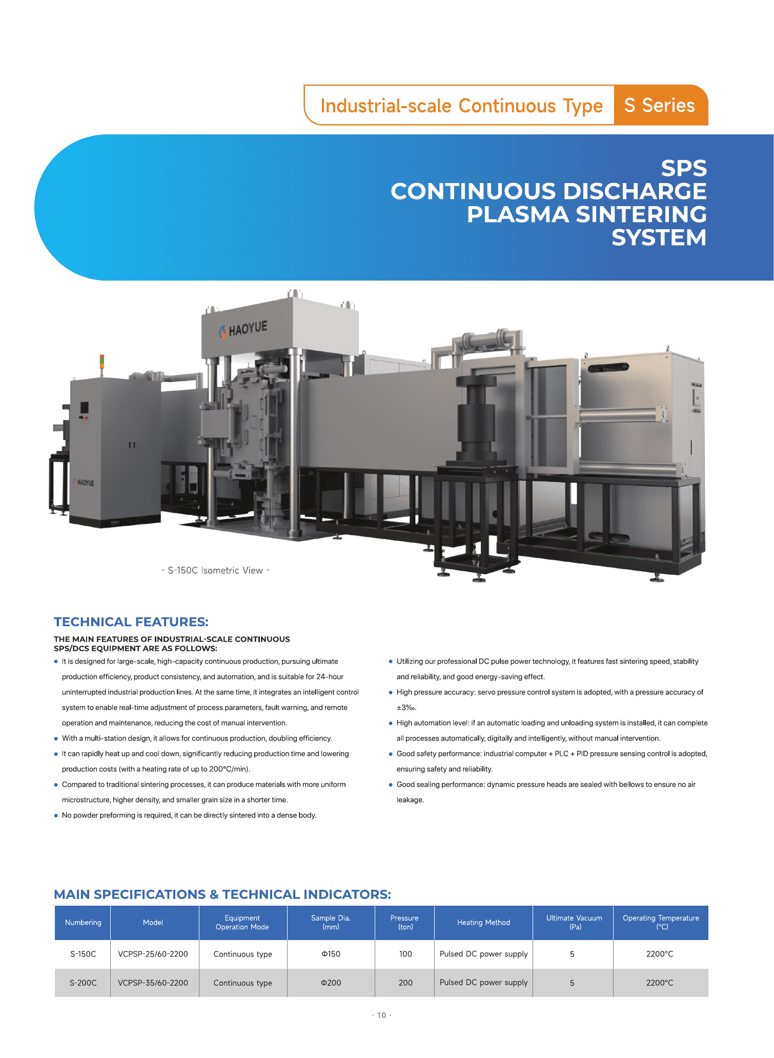 S Series SPS furnace brochure page 11