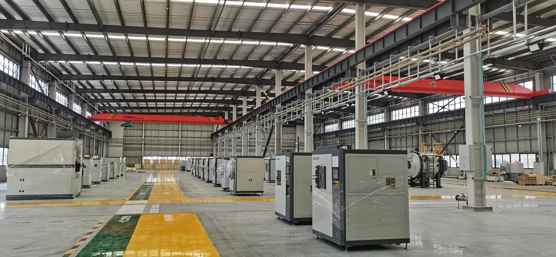 Inside the D6 Huayue factory and production floor.