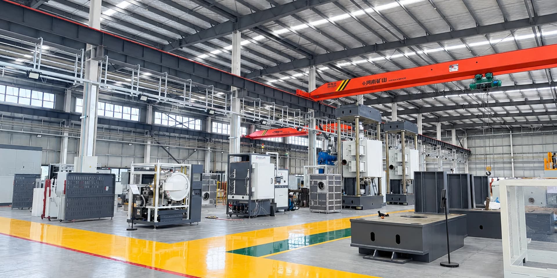 Industrial facilities built for reliable equipment delivery.